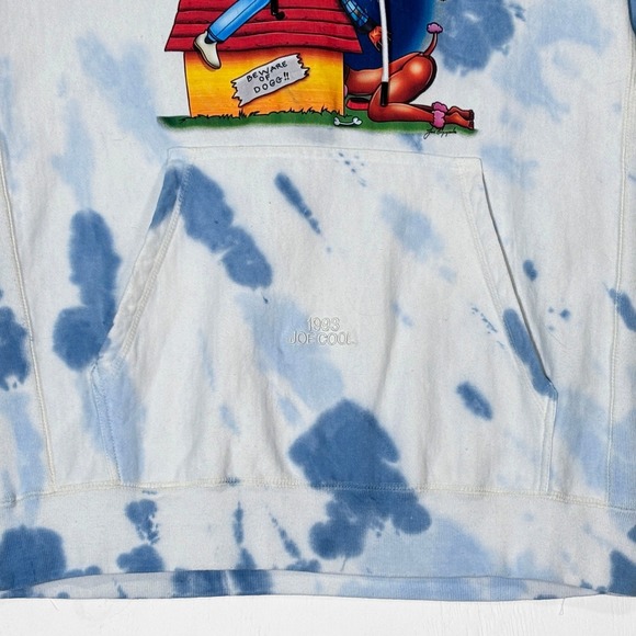 Snoop Dogg 1993 Joe Cool Shoe Palace Doggystyle Tie Dye Hoodie Sz M - Picture 5 of 10